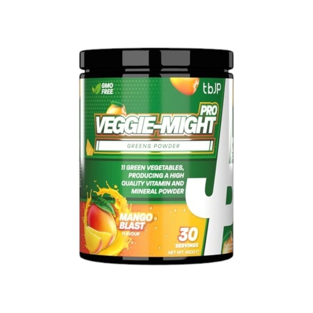 Trained by JP Veggie-Might Pro, Mango Blast 450g