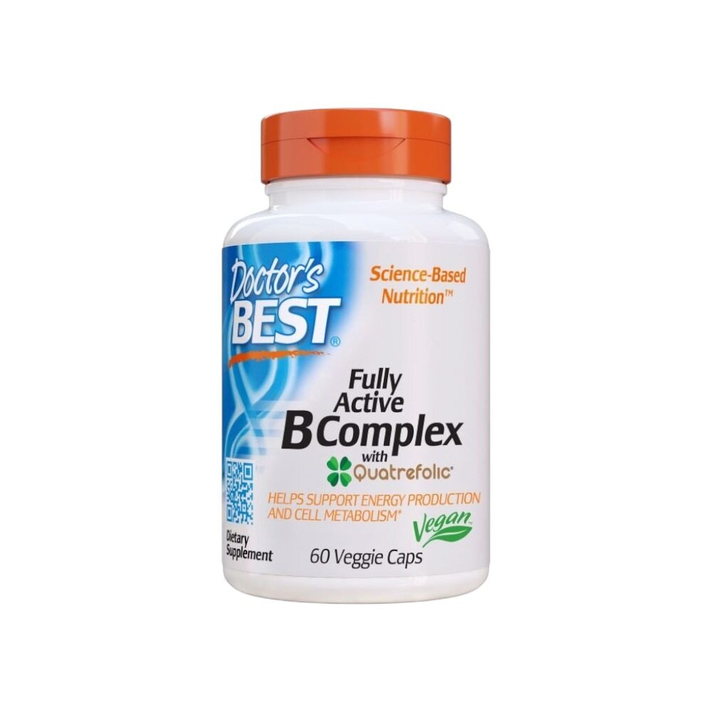 Doctor's Best Fully Active B-Complex with Quatrefolic 60 Vcaps