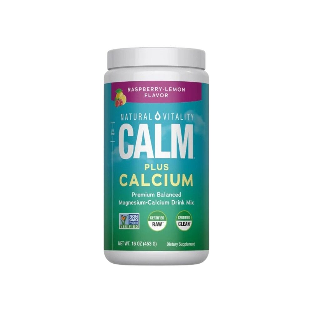 Natural Vitality Natural Calm Plus Calcium, Raspberry Lemon 453g