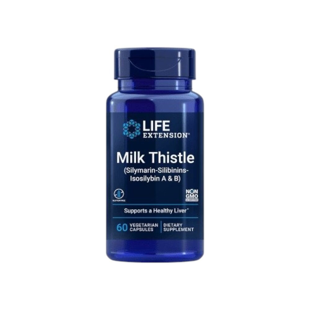 Life Extension Milk Thistle, Silymarin-Silibinins-Isosilybin A & B 60 Vcaps