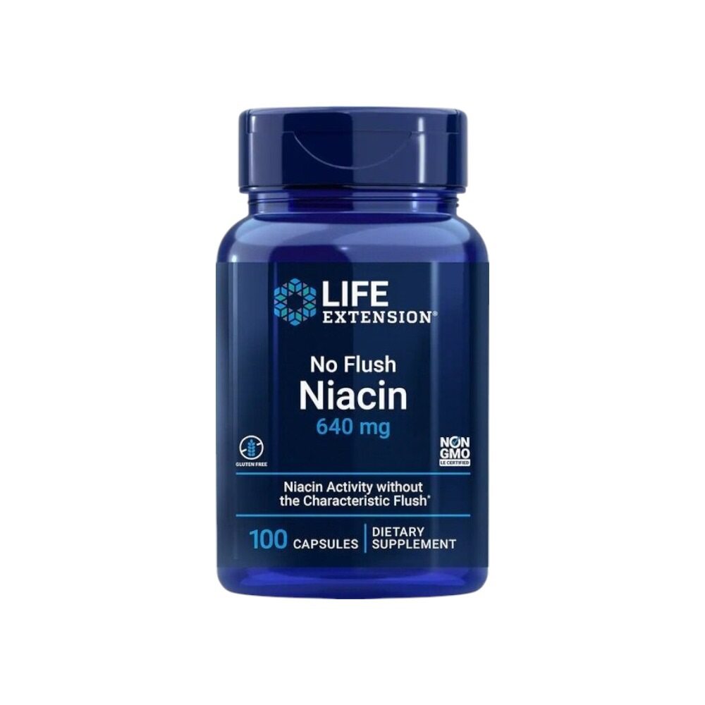Life Extension No Flush Niacin 100 Caps