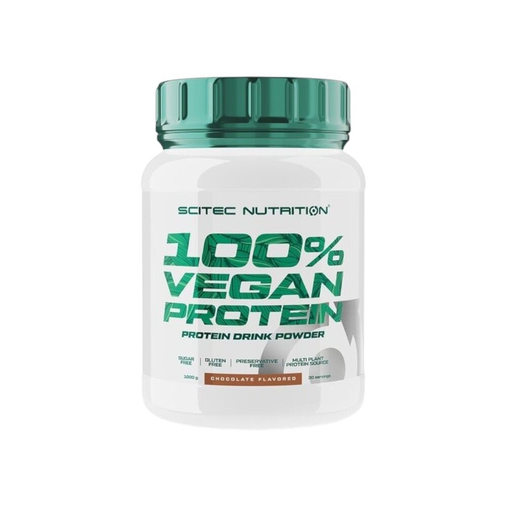 SciTec 100% Vegan Protein, Chocolate 1000g