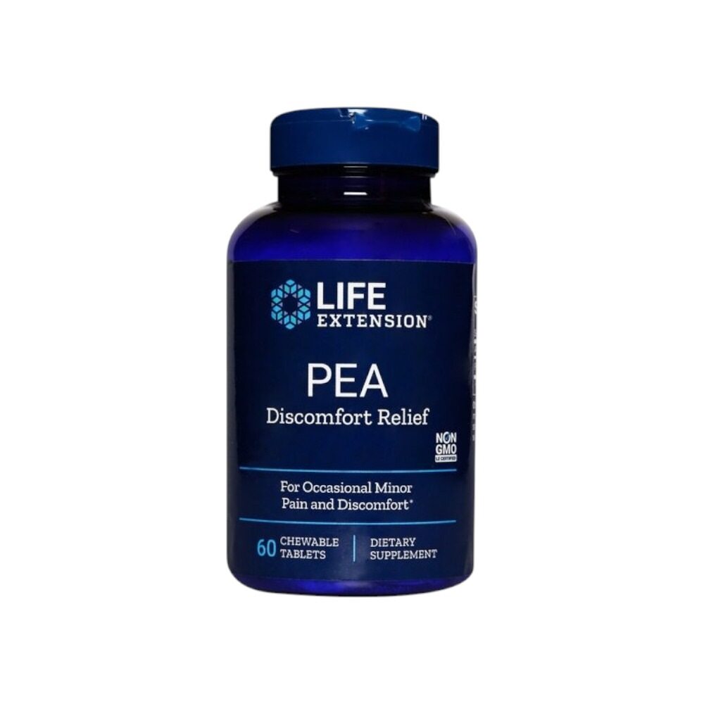 Life Extension PEA Discomfort Relief 60 Chewable Tablets