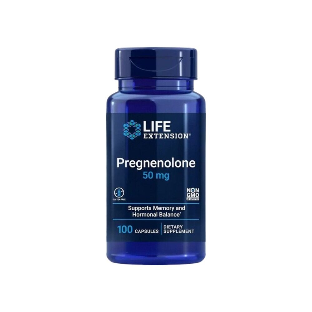 Life Extension Pregnenolone, 50mg 100 Caps