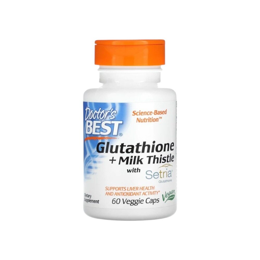 Doctor's Best Glutathione + Milk Thistle 60 Vcaps