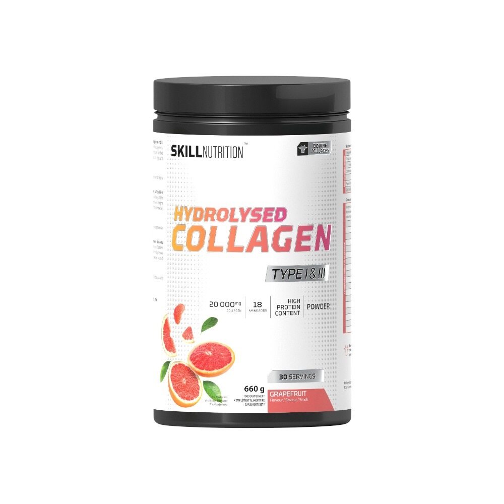Skill Nutrition Hydrolysed Collagen Type I & III, Grapefruit 660g