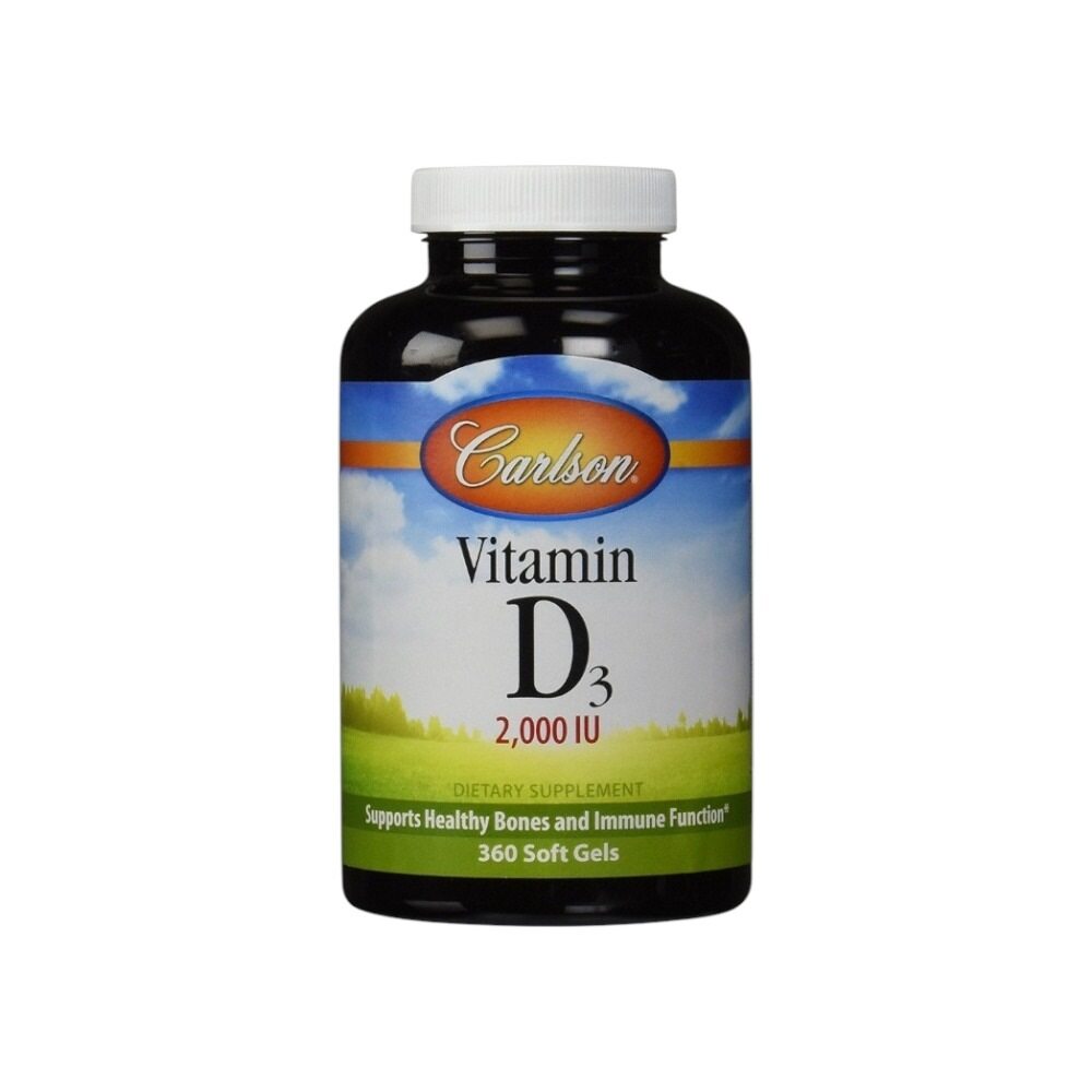 Carlson Labs Vitamin D3, 2000 IU 360 Softgels