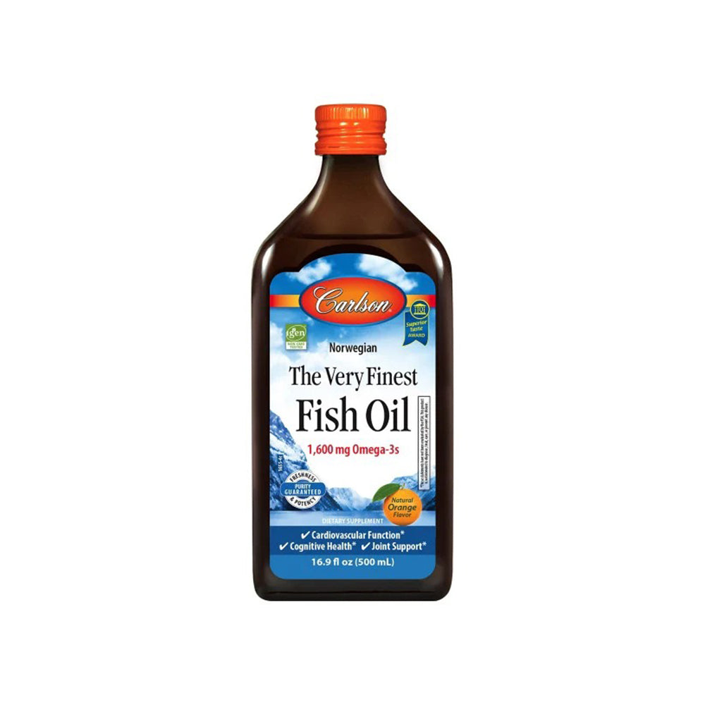 Carlson Labs Very Finest Fish Oil Orange 500ML 1600MG