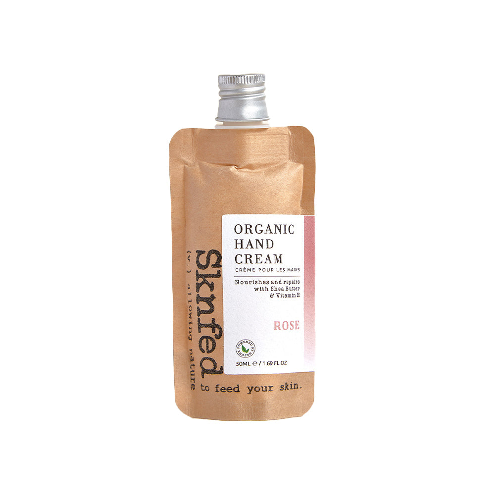 SKNFED Organic Hand Cream - Rose 50g
