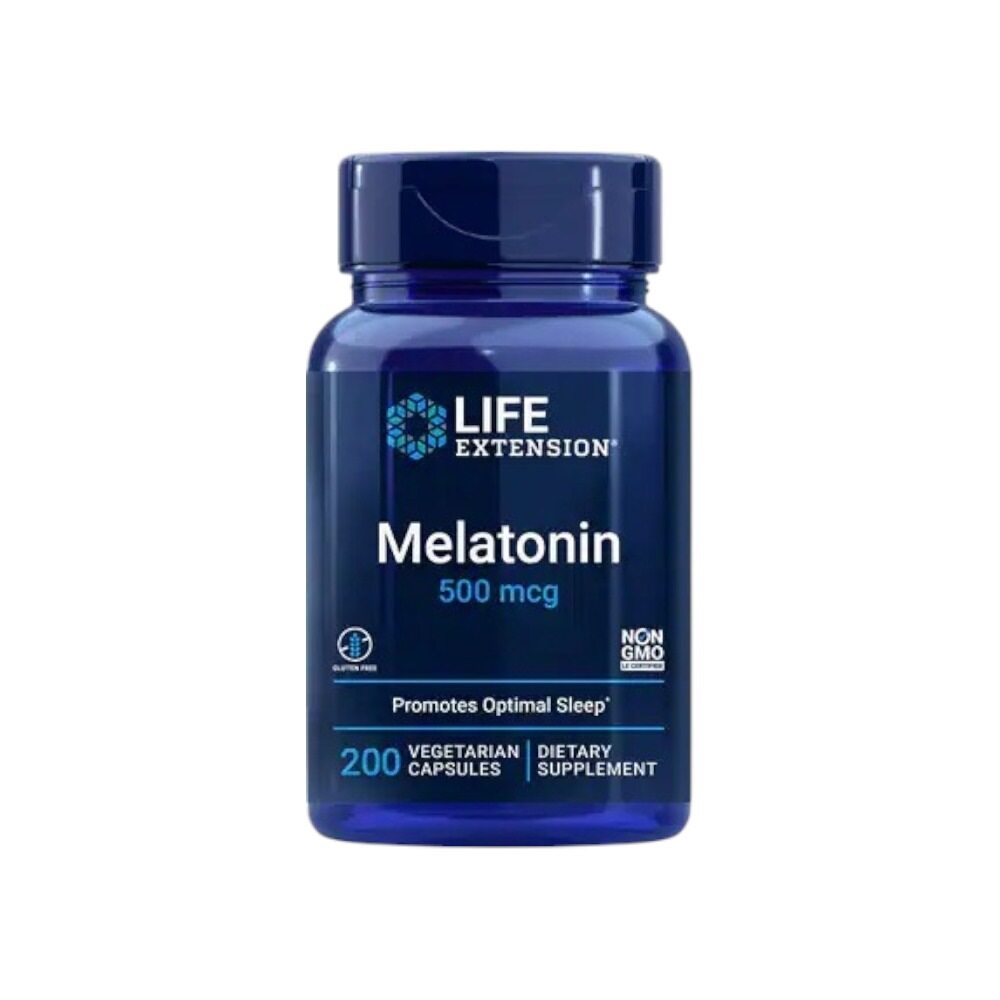 Life Extension Melatonin, 500mcg 200 Vcaps