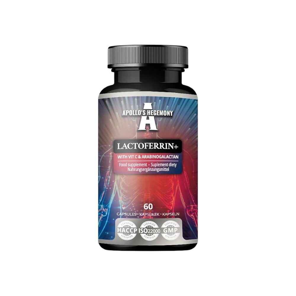Apollo's Hegemony Lactoferrin+ with Vit C & Arabinogalactan 60 caps