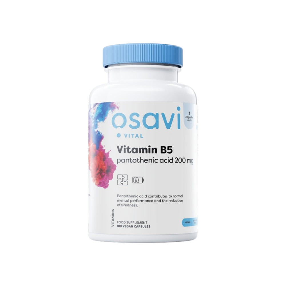 Osavi Vitamin B5 Pantothenic Acid, 200mg 180 Vegan Caps