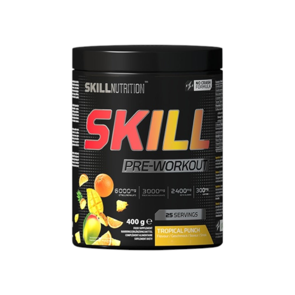 Skill Nutrition Skill Pre-Workout, Tropical Punch 400g