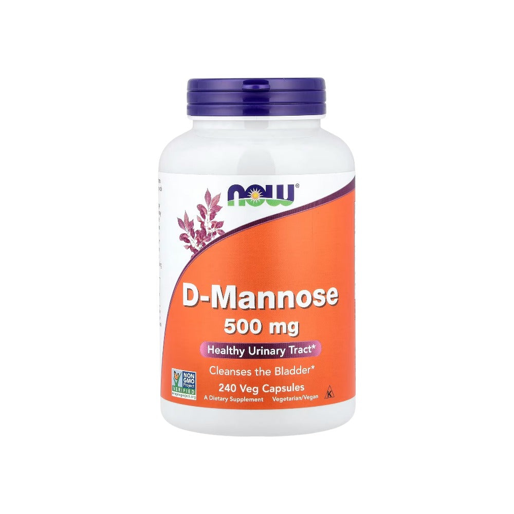 NOW Foods D-Mannose 500mg 240 Vcaps