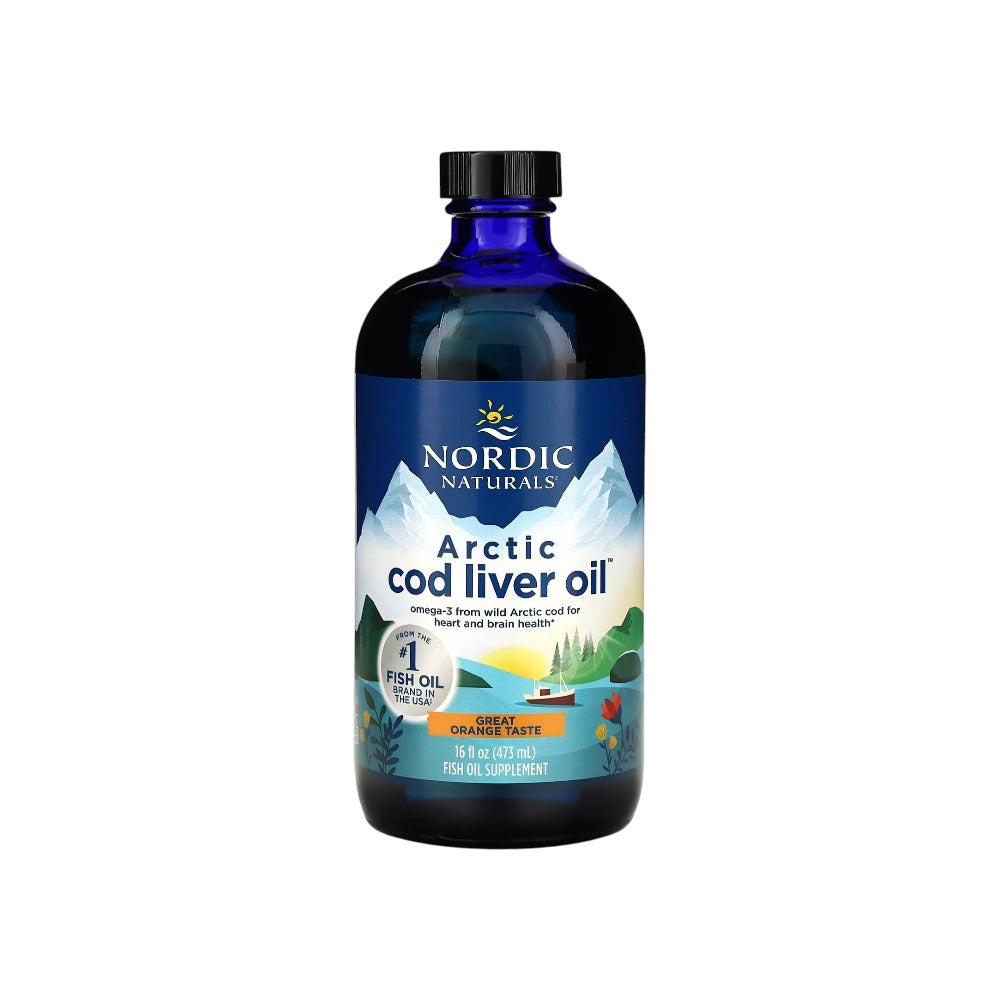 Nordic Naturals (Danish Label) Arctic Cod Liver Oil, 1060mg Orange 473ml