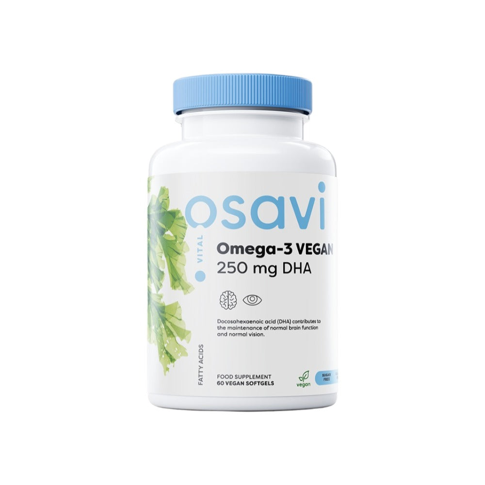 Osavi Omega-3 Vegan, 250mg DHA 60 Vegan Softgels