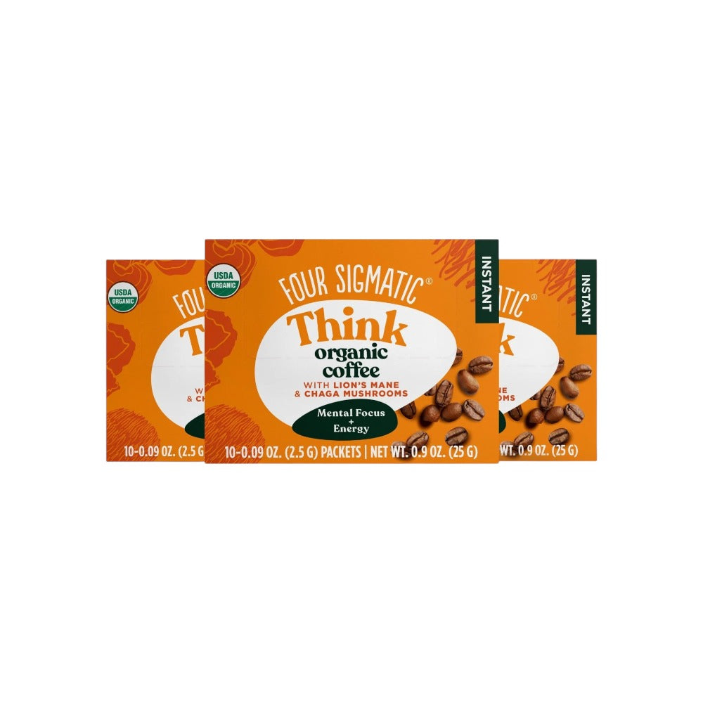 Four Sigmatic Organic Think Instant Coffee with Lion's Mane 10 Sachets