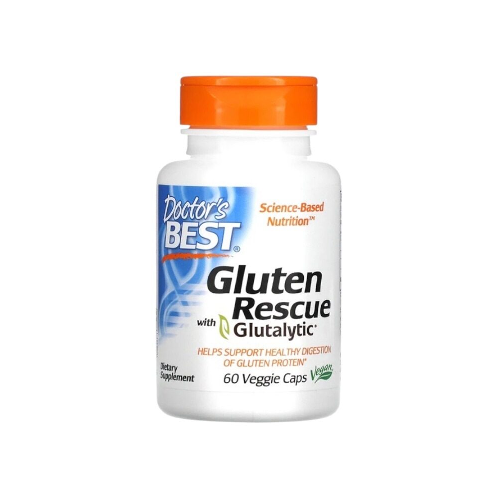 Doctor's Best Gluten Rescue with Glutalytic 60 Vcaps