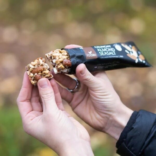 Foodin Crunchy Collagen Protein Bar Almond Seasalt, 50g Single