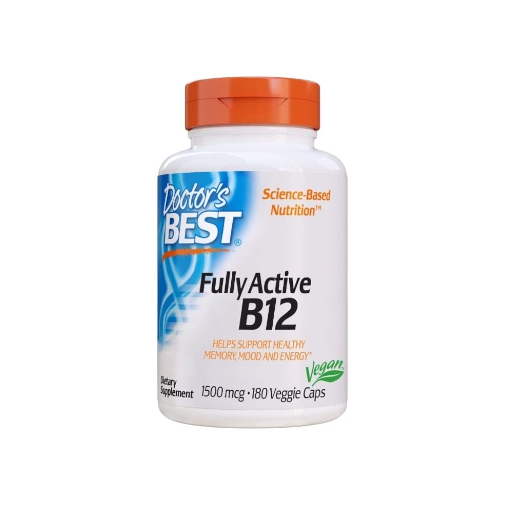 Doctor's Best Fully Active B12, 1500mcg 180 Vcaps