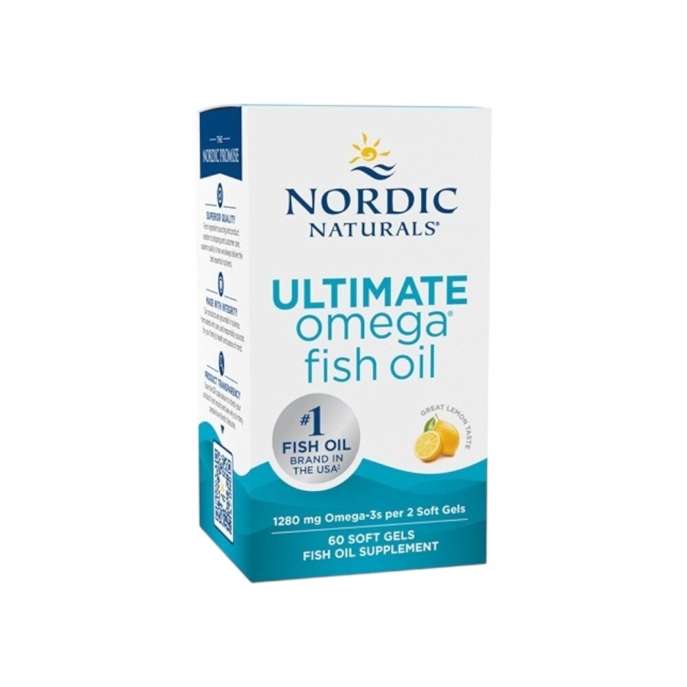 Nordic Naturals Ultimate Omega, 1280mg Lemon (EAN 768990891090) 60 Softgels