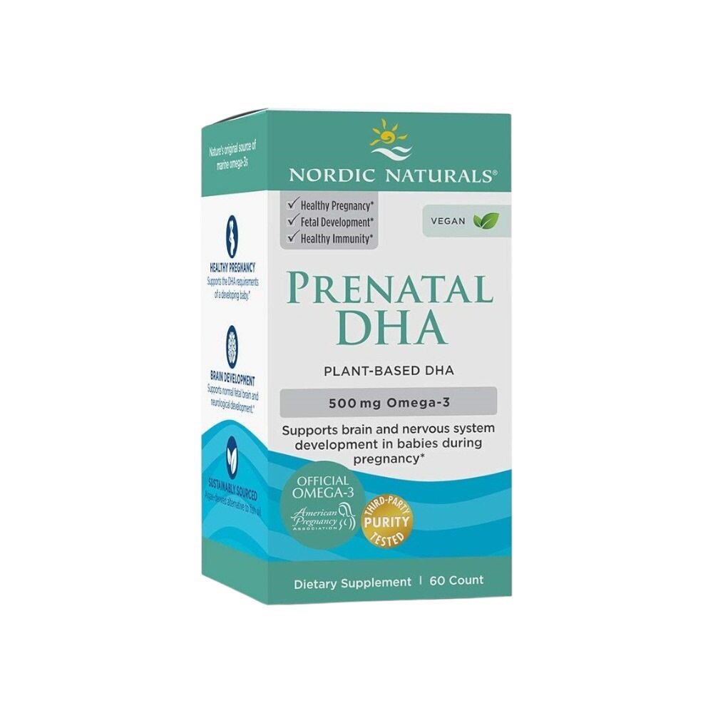 Nordic Naturals Prenatal DHA Vegan, 500mg 60 Softgels