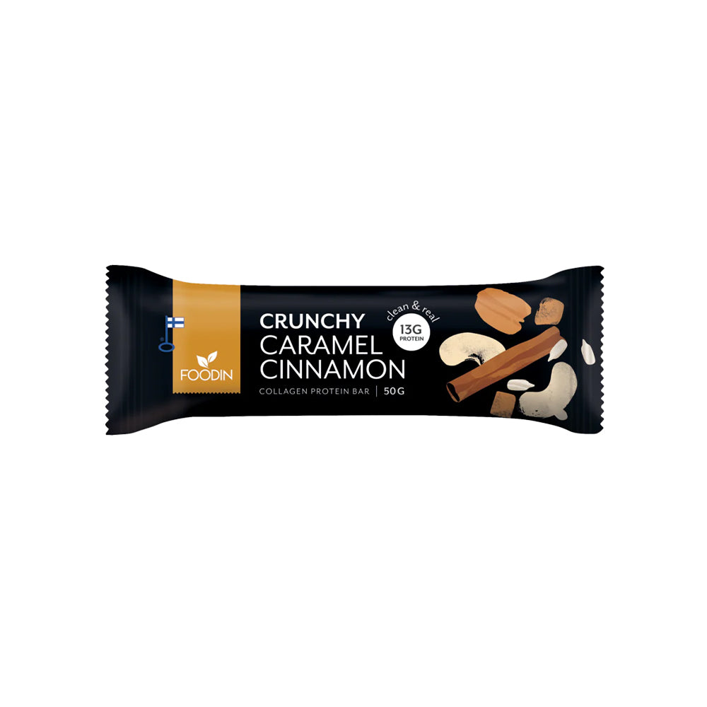 Crunchy Collagen Protein Bar Caramel Cinnamon