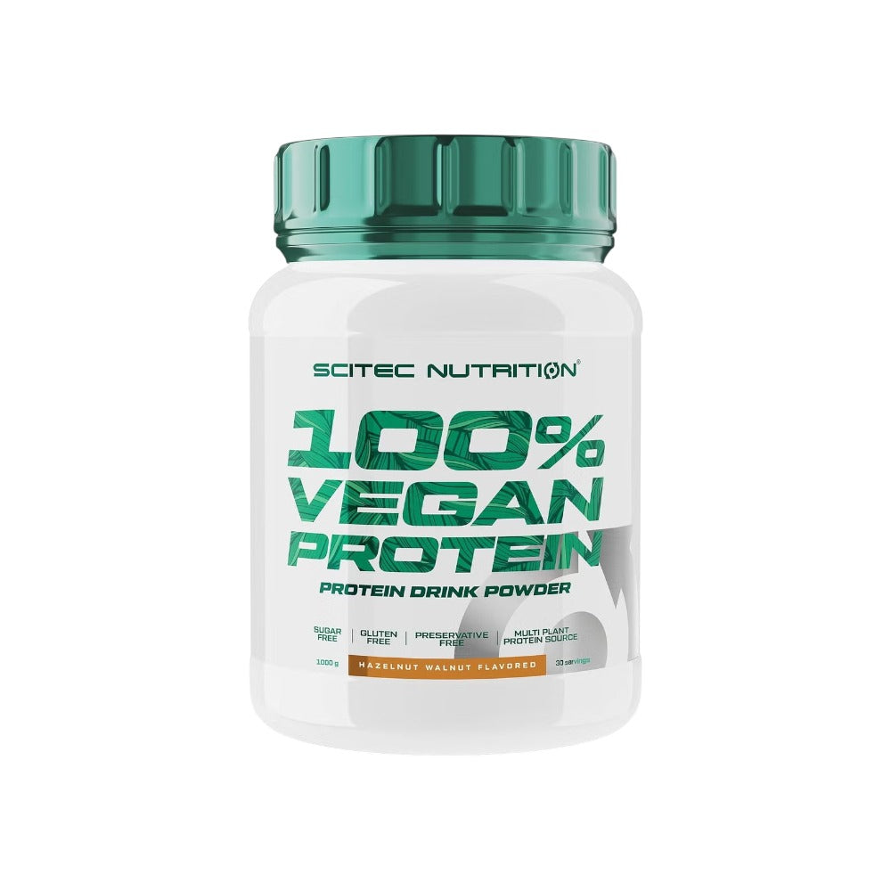 SciTec 100% Vegan Protein, Hazelnut Walnut 1000g