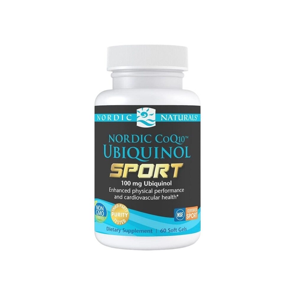 Nordic Naturals Nordic CoQ10 Ubiquinol Sport, 100mg 60 Softgels