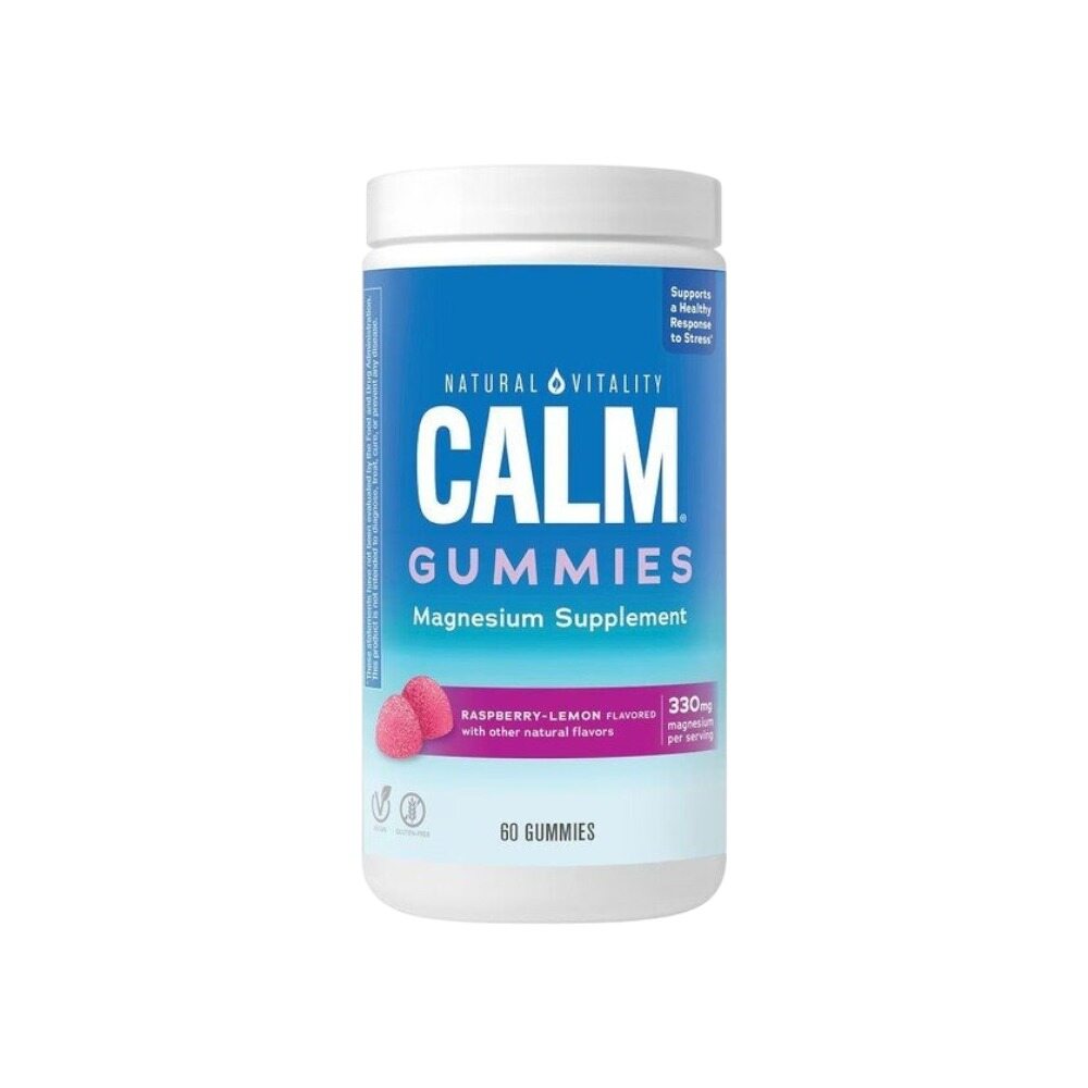 Natural Vitality Calm Gummies, Raspberry Lemon 60 gummies
