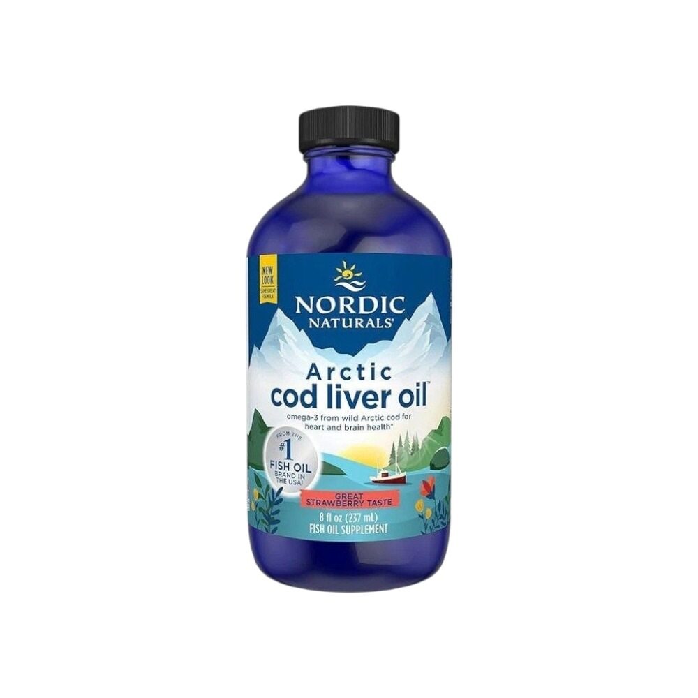 Nordic Naturals Arctic Cod Liver Oil, 1060mg Strawberry 237ml