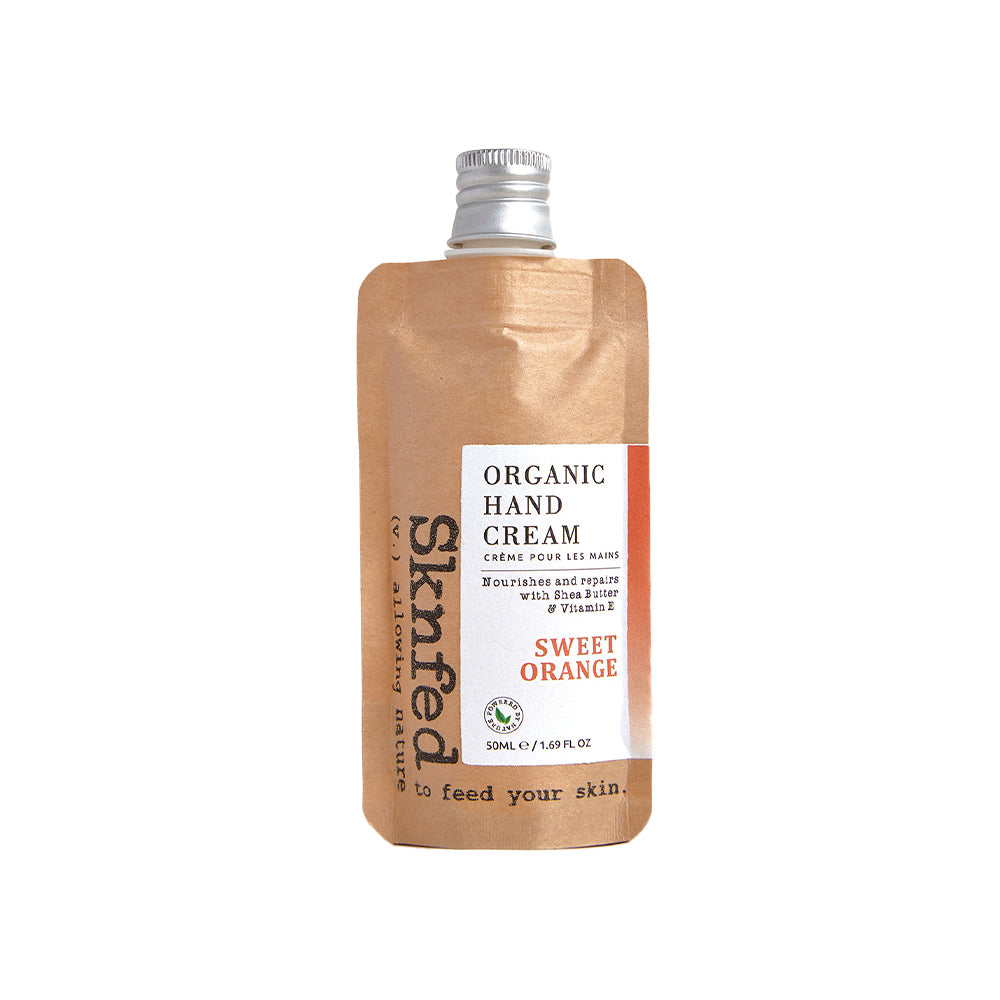 SKNFED Organic Hand Cream - Sweet Orange 50g
