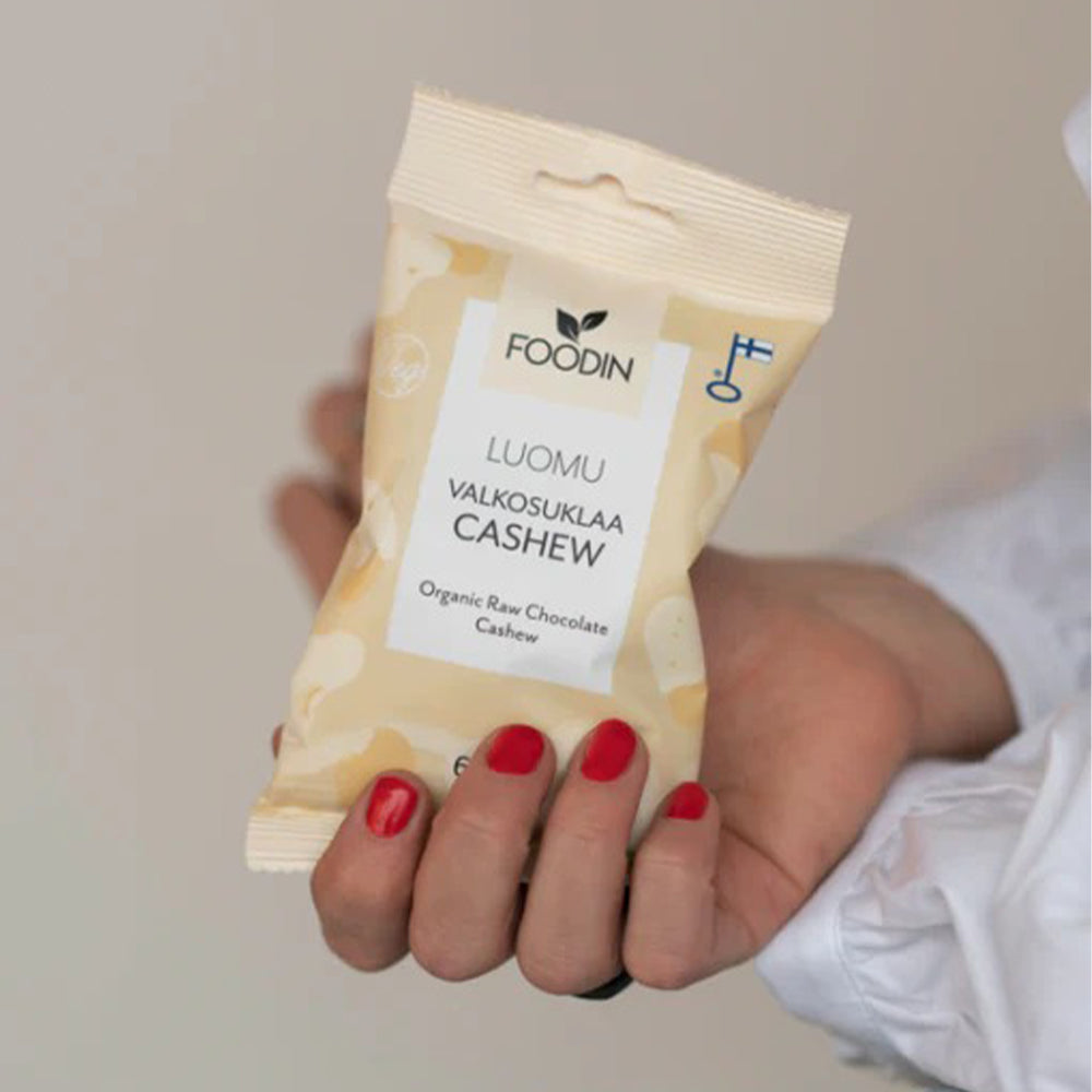 Foodin White Chocolate Cashew 60g, Organic