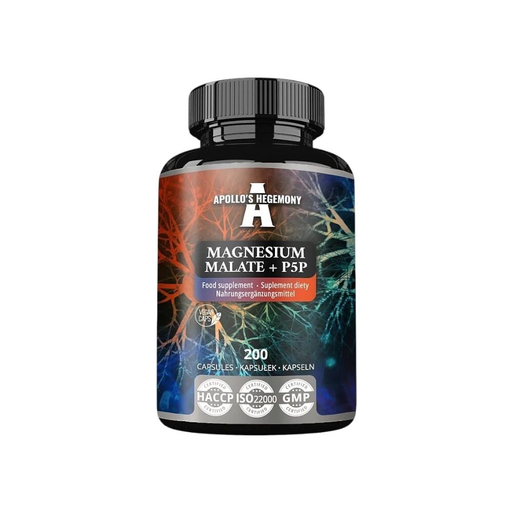 Apollo's Hegemony Magnesium Malate + P5P 200 caps