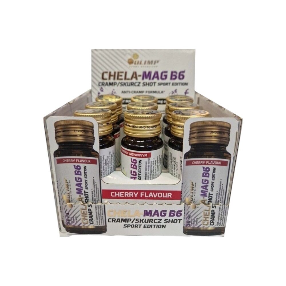 Olimp Nutrition Chela-Mag B6 Cramp Shot, Cherry 9 x 25 ml