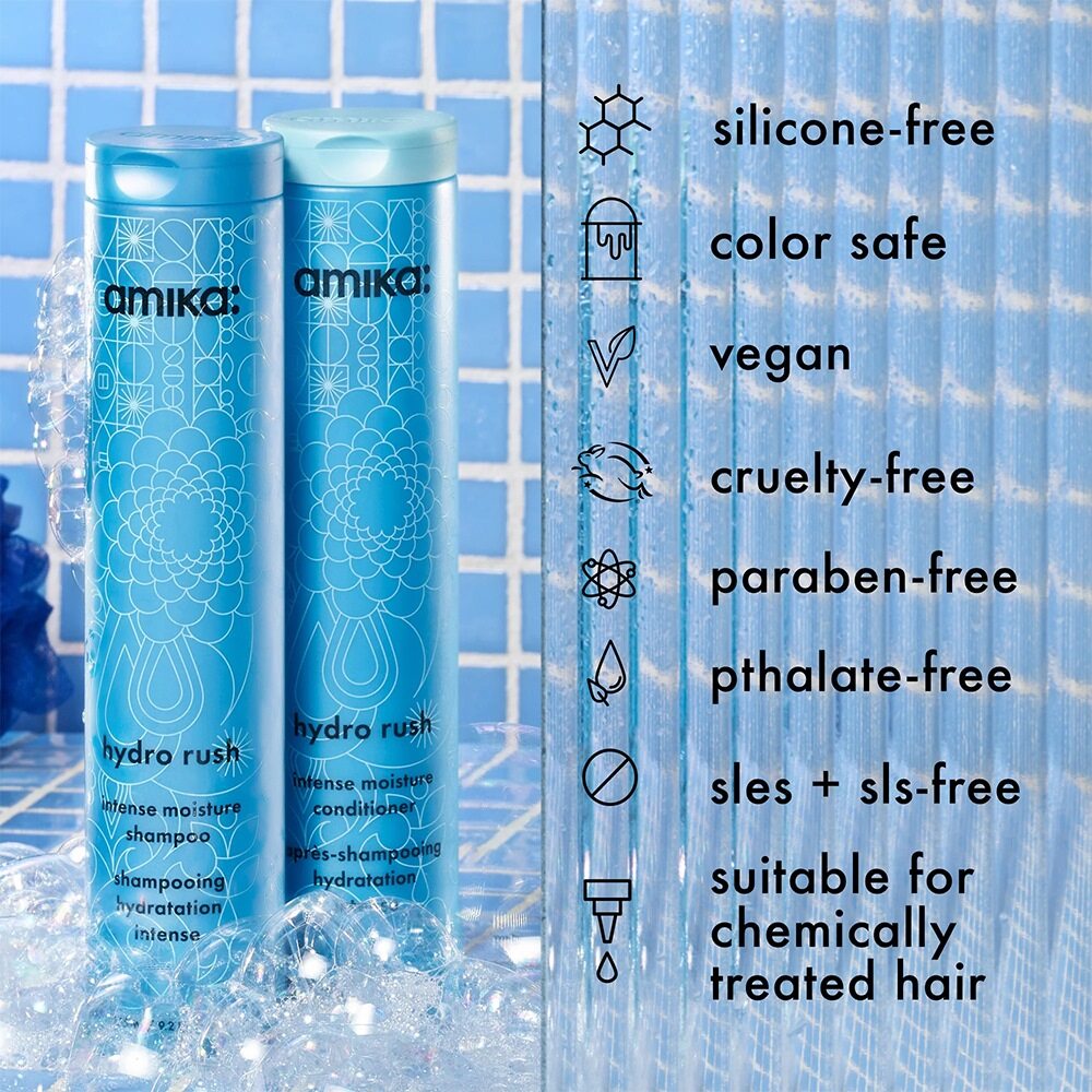 Amika Hydro Rush Intense Moisture Shampoo 275ml