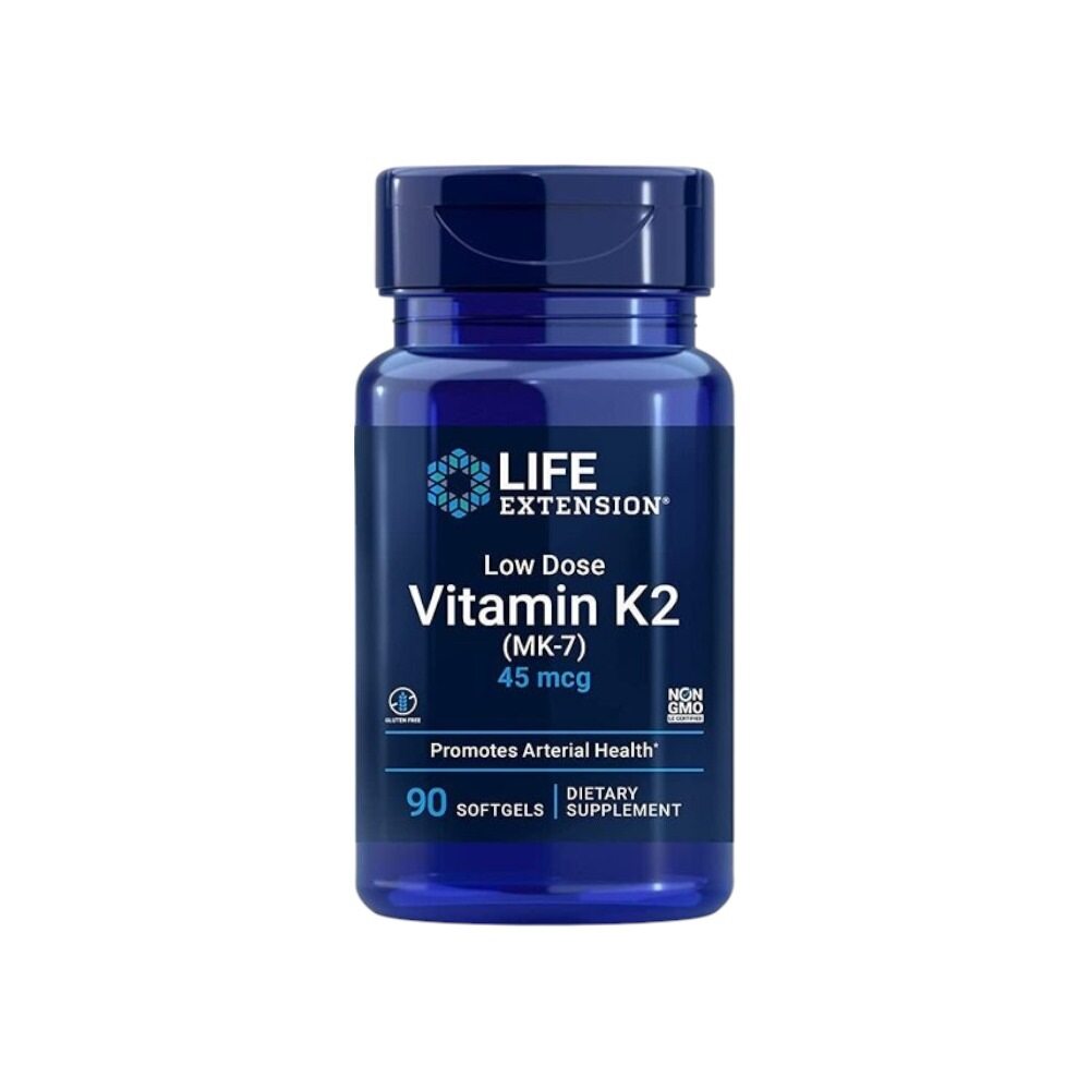 Life Extension Low Dose Vitamin K2 (MK-7), 45mcg 90 Softgels