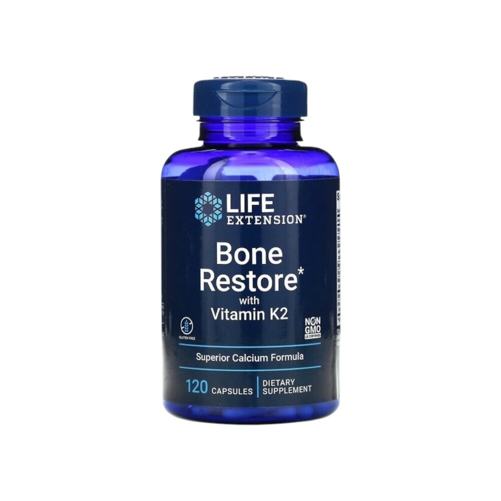 Life Extension Bone Restore with Vitamin K2 120 Caps