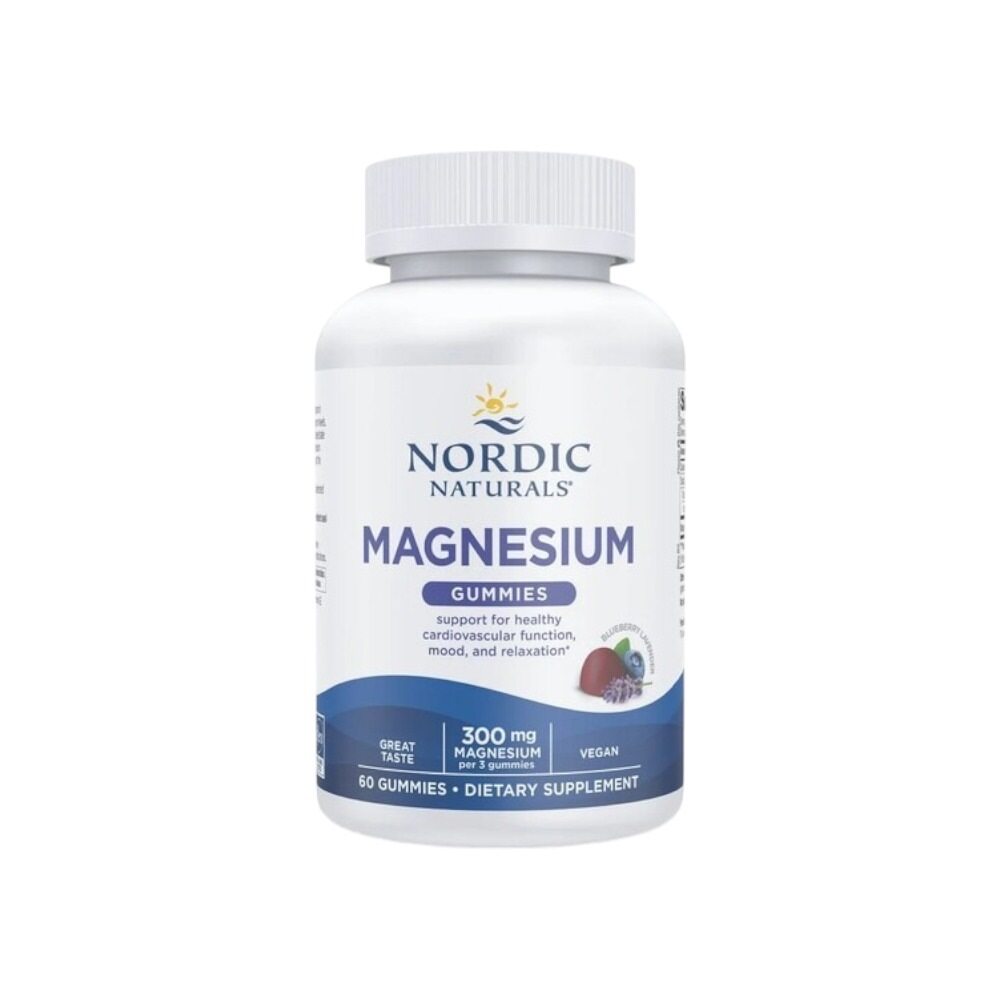Nordic Naturals Magnesium Gummies, Blueberry Lavender 60 Gummies