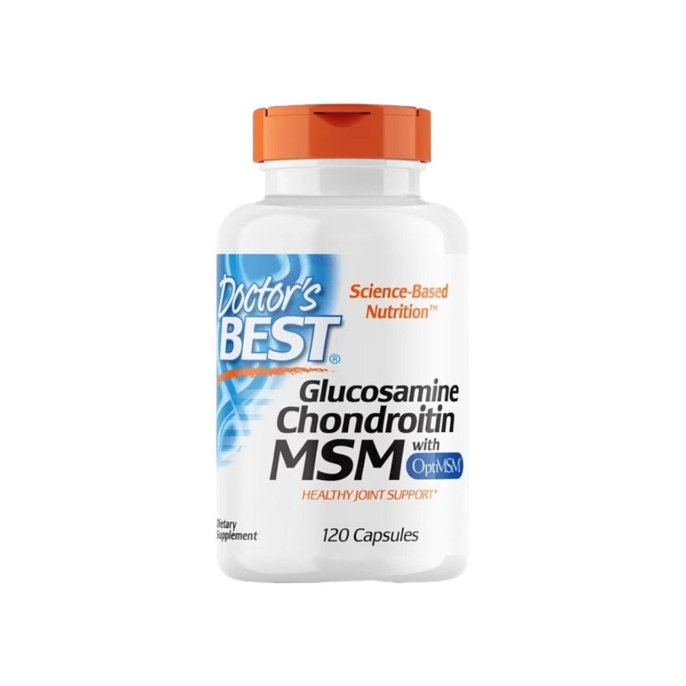 Doctor's Best Glucosamine Chondroitin MSM with OptiMSM 120 Caps