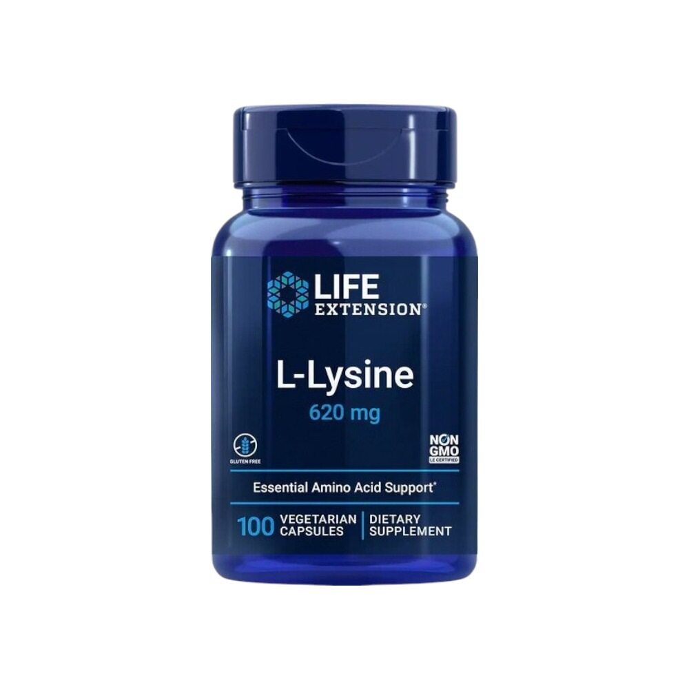 Life Extension L-Lysine, 620mg 100 Vcaps