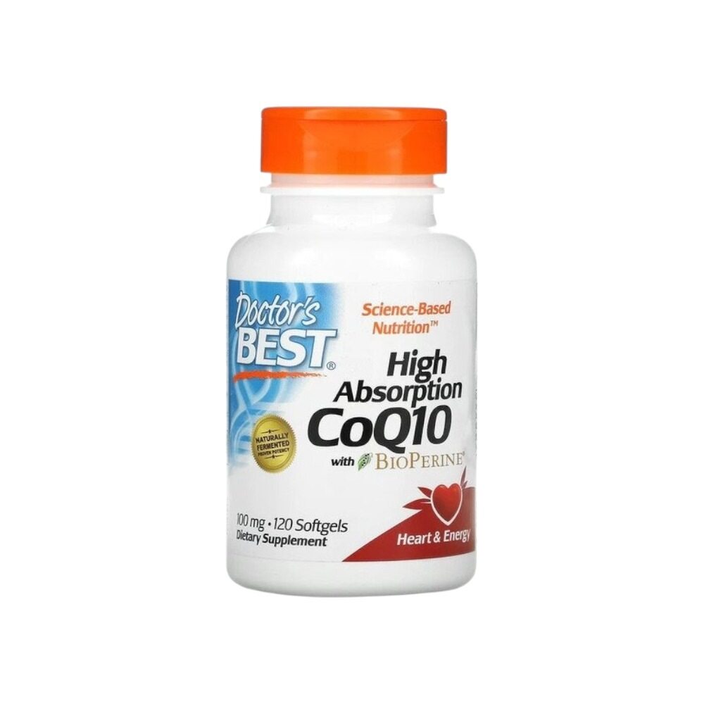 Doctor's Best High Absorption CoQ10 with BioPerine, 100mg 120 Softgels