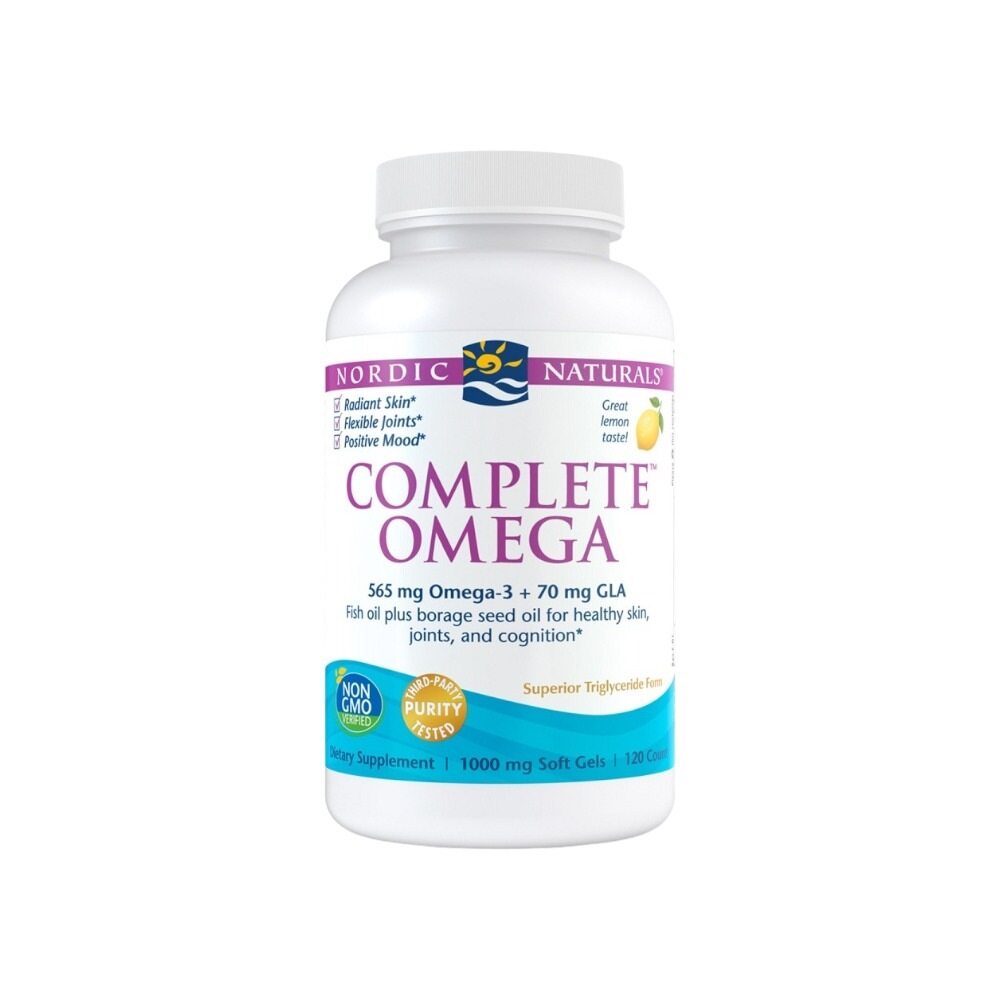 Nordic Naturals Complete Omega, 565mg Lemon 120 Softgels
