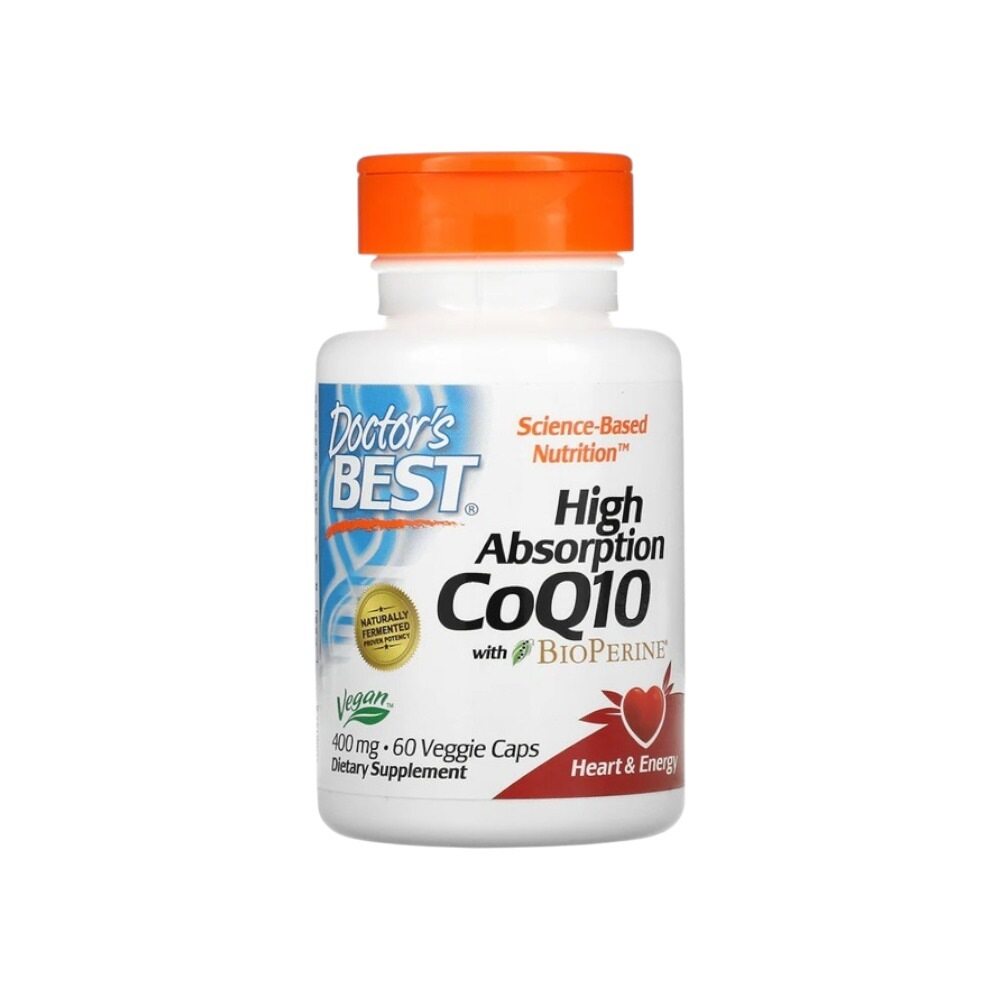 Doctor's Best High Absorption CoQ10 with BioPerine, 400mg 60 Vcaps