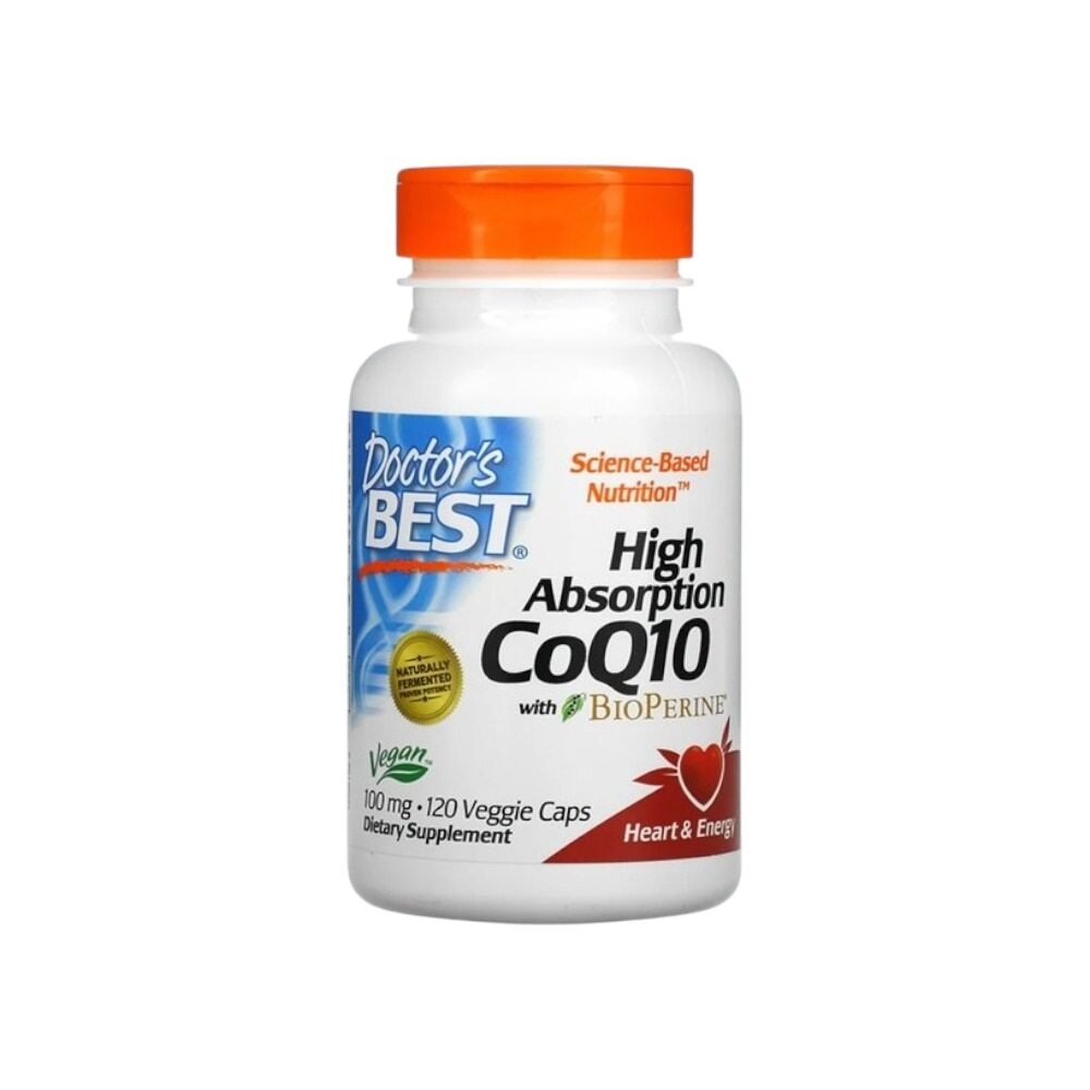 Doctor's Best High Absorption CoQ10 with BioPerine, 100mg 120 Vcaps