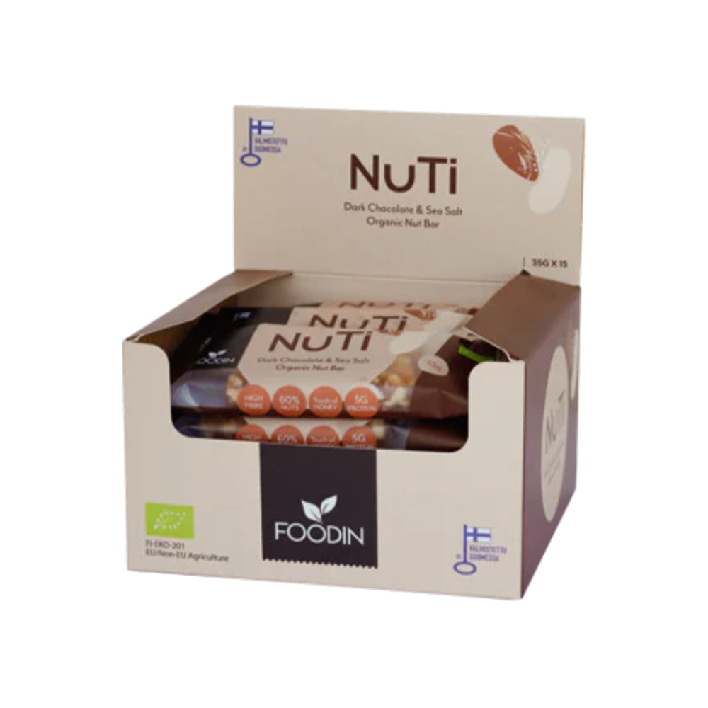 Foodin NUTI Almonds Dark Chocolate & Sea Salt 35g Single