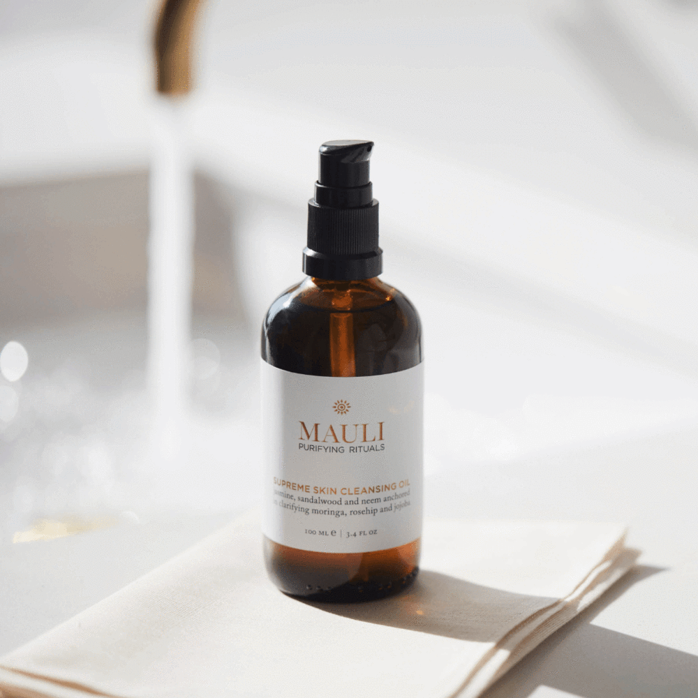 Mauli Rituals Supreme Skin Cleansing Oil 100ml With Pure Muslin Cloth