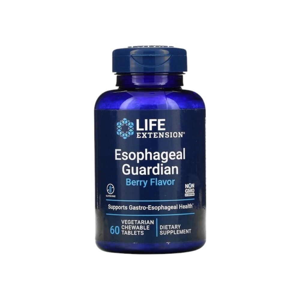 Life Extension Esophageal Guardian, Berry Flavor 60 Vegetarian Chewable Tabs