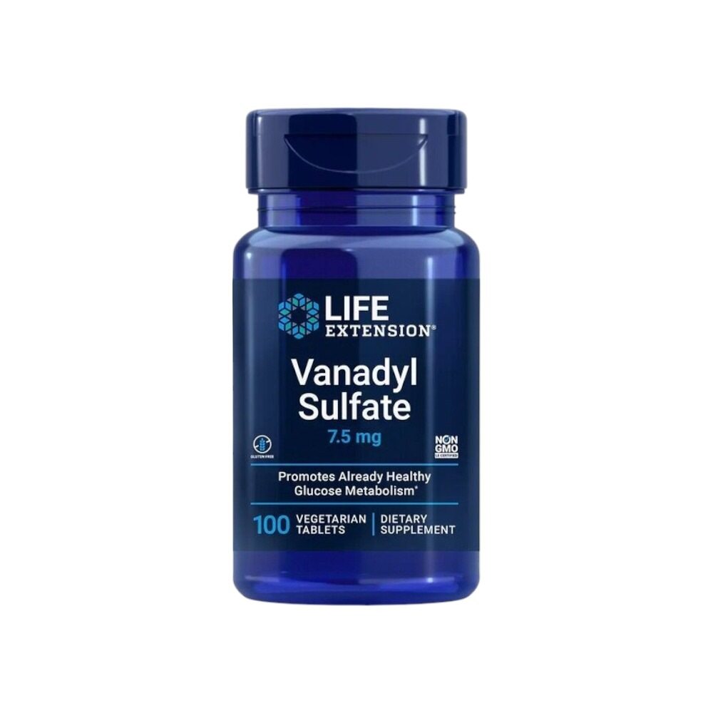 Life Extension Vanadyl Sulfate, 7.5mg 100 Vegetarian Tabs