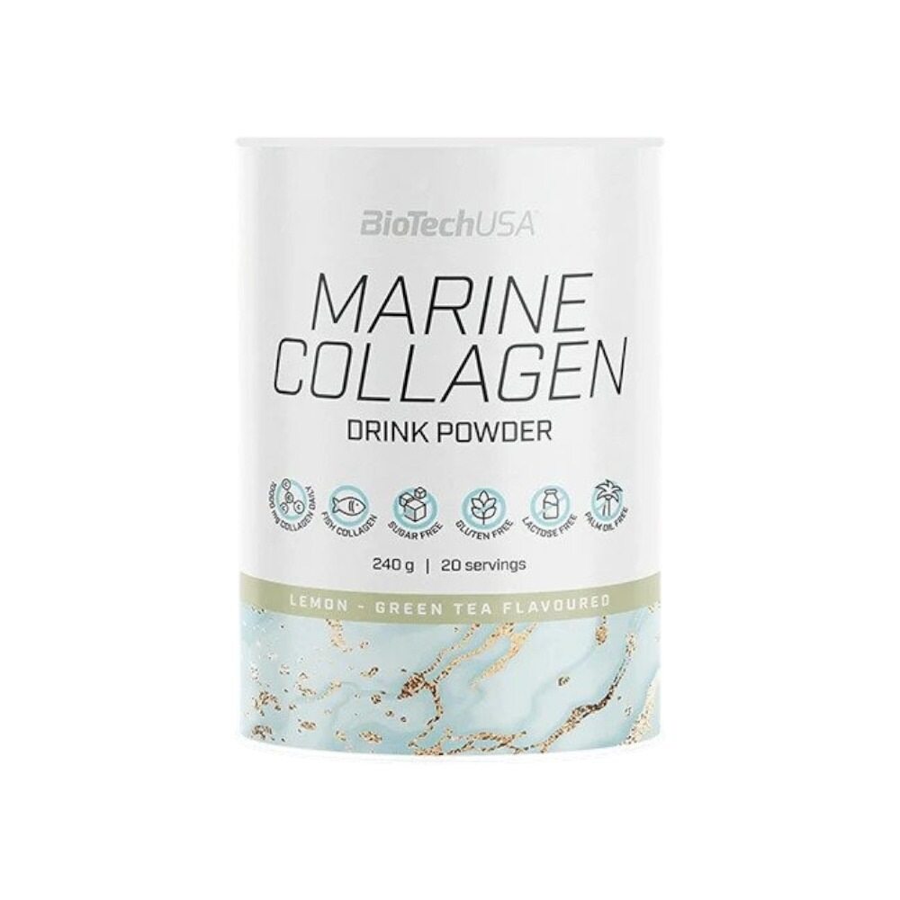 BioTechUSA Marine Collagen, Lemon-Green Tea 240g